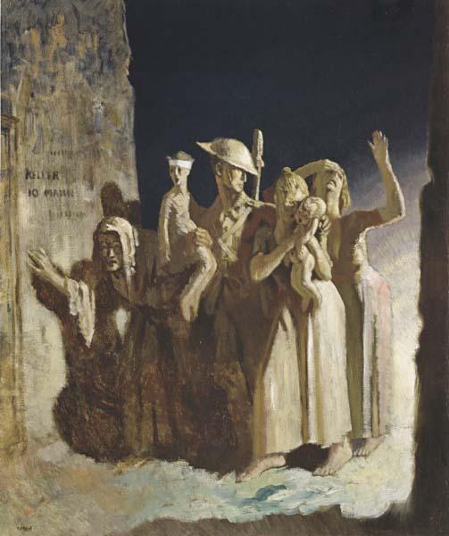 Sir William Orpen Bombing Night oil painting image